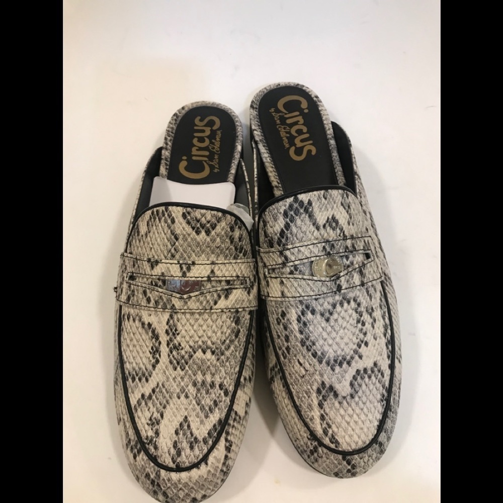 NWOT CIRCUS BY SAM EDELMAN Hal Snake Embossed Mule - Picture 9 of 16